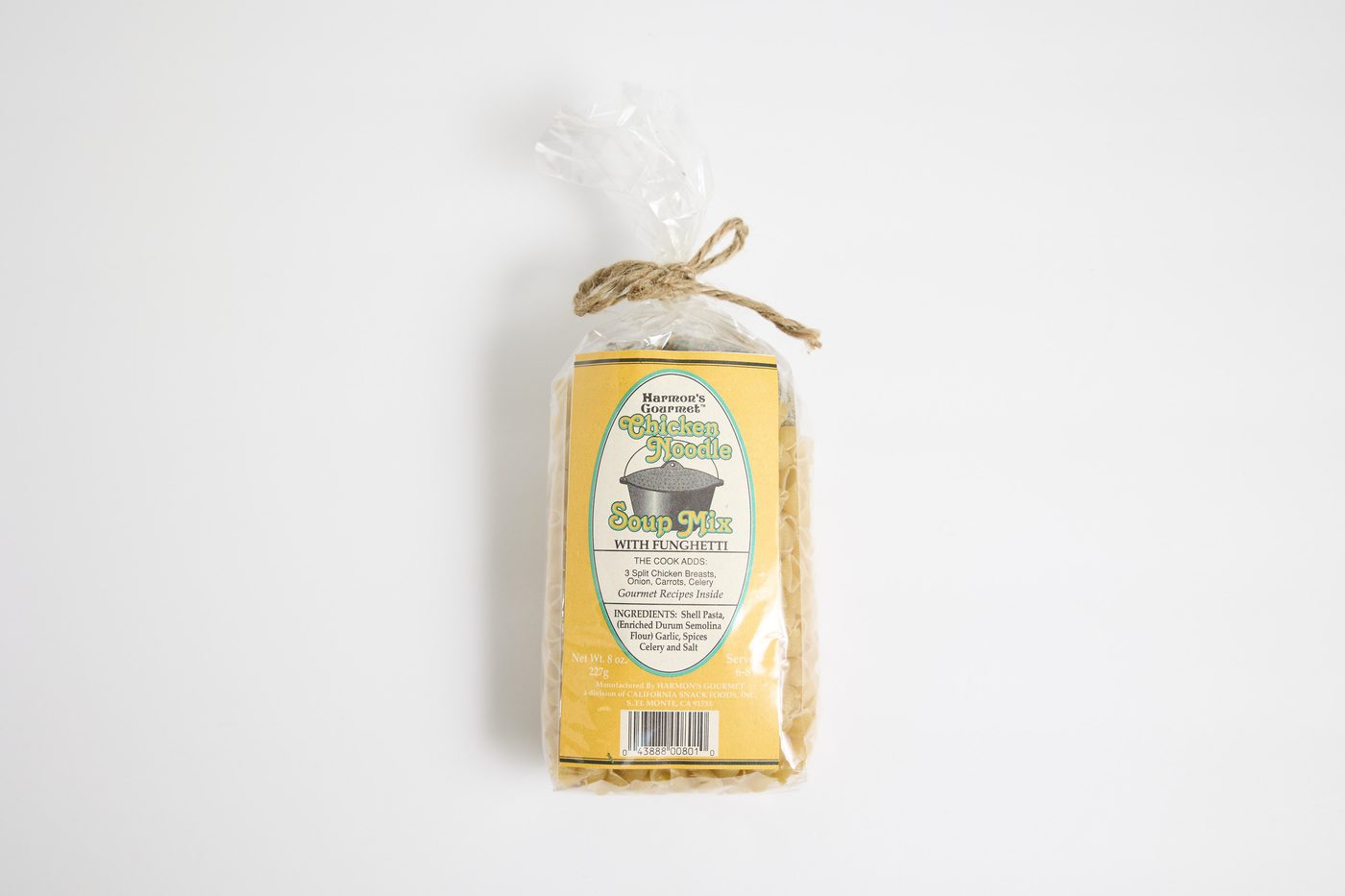 Harmon's Gourmet Chicken Noodle Soup Mix with funghetti
