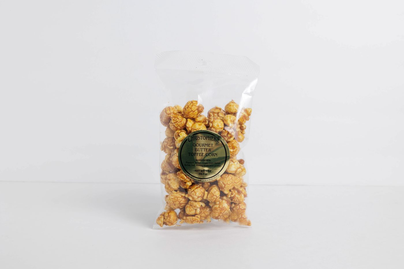 Christopher's Gourmet Butter Toffee Corn, 2 oz bag
