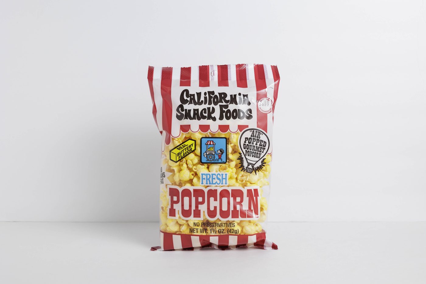 California Snack Foods Fresh Popcorn, 1.5 oz bag