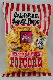 Cheese and jalapeno popcorn bag
